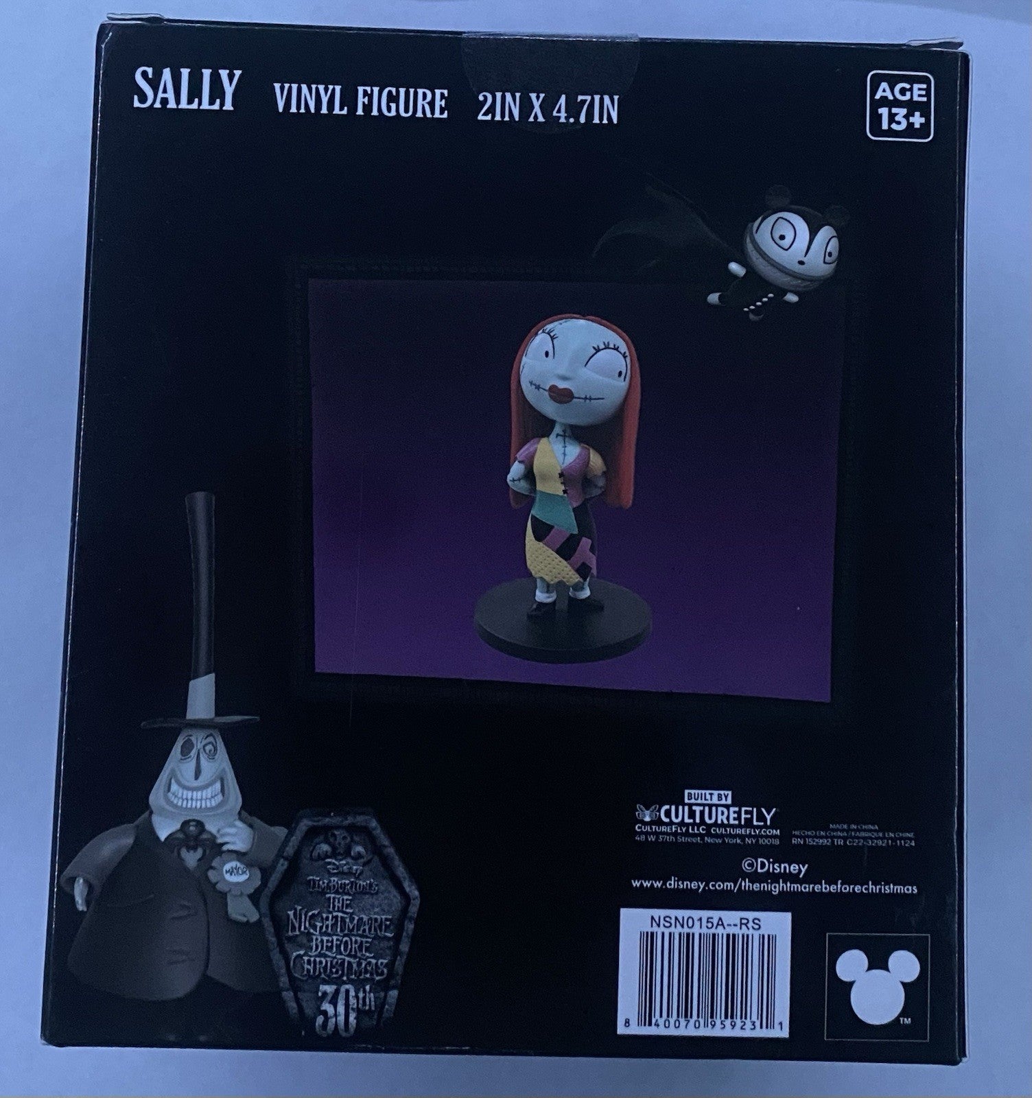 Sally, The Nightmare Before Christmas Disney Culturefly Vinyl Figure, New Sealed