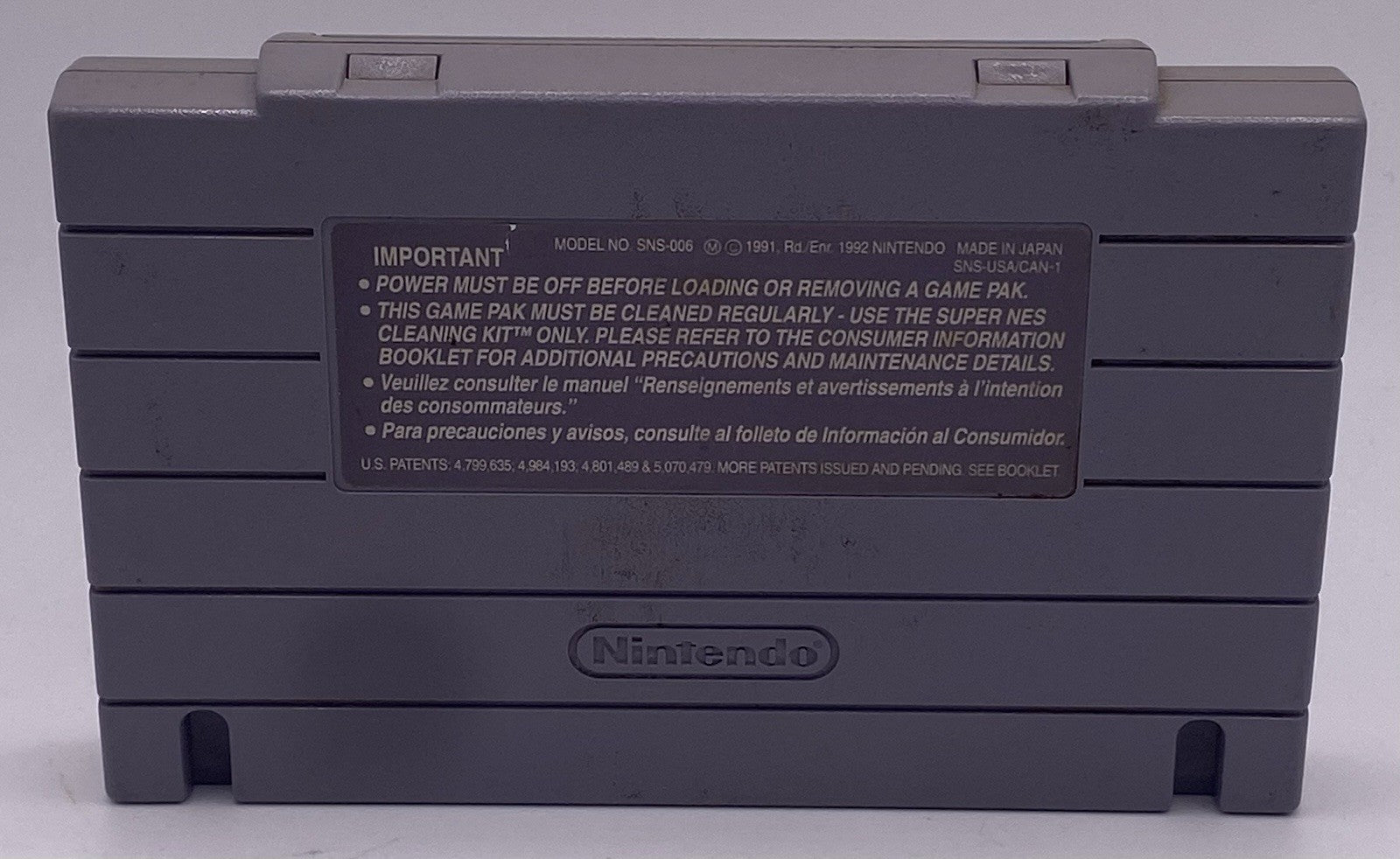 Authentic Nintendo SNES Pitfall The Mayan Adventure SNES Cartridge | Tested Work