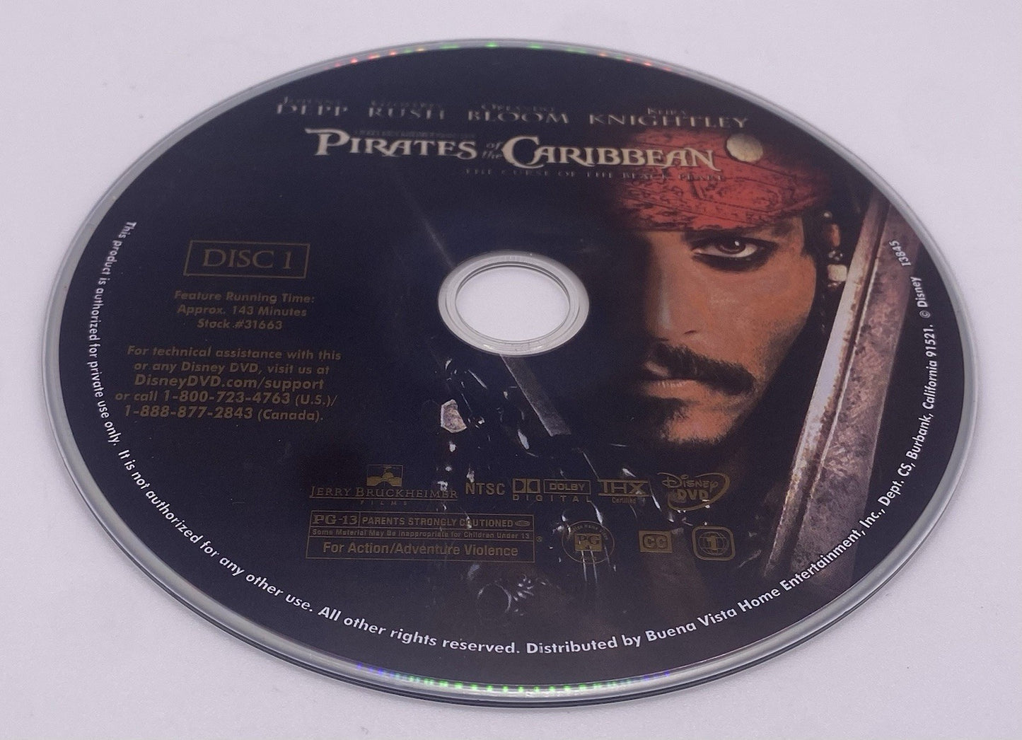 Pirates Of The Caribbean Film 2 & 3 DEAD MANS CHEST / AT WORLDS END