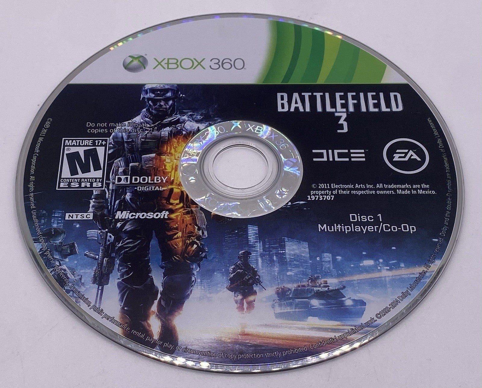 Bundle Of 4 Pack Xbox 360 Battlefield Bad Company 1&2 , Battlefield 3&4 (tested)