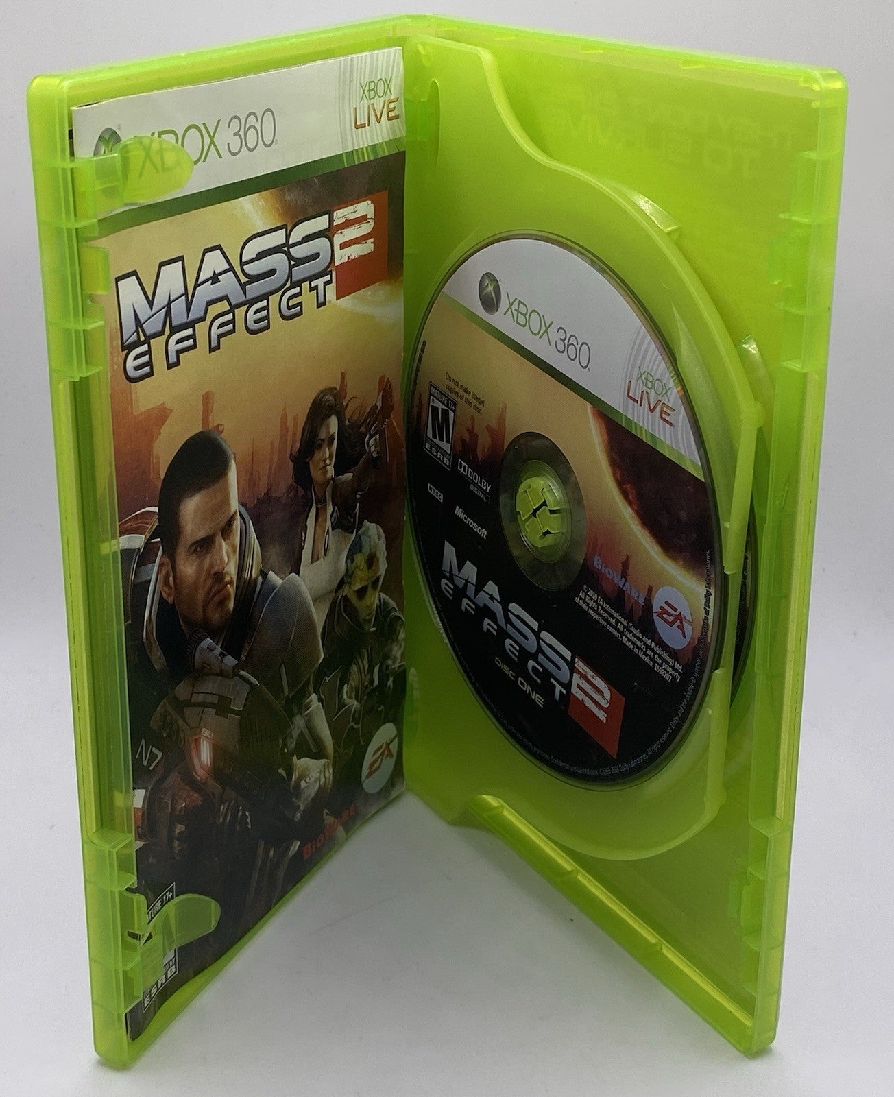 BUNDLE PACK OF 2 Xbox 360 MASS EFFECT 1&2 (TESTED!)