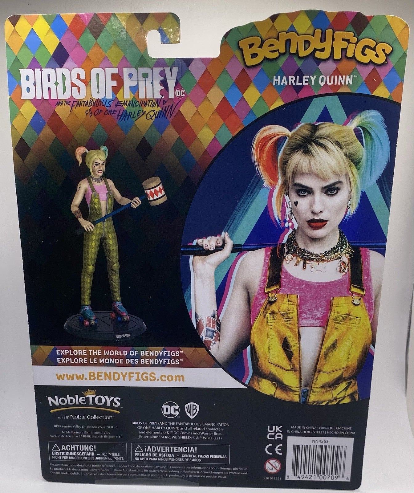 Harley Quinn DC Comics Figure Bendyfigs Birds Of Prey Noble Toys New Sealed Rare