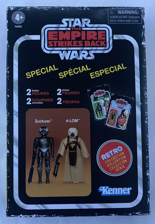 Star Wars Empire Strikes Back Zuckuss and 4-LOM Retro Collection 2-Pack 2023