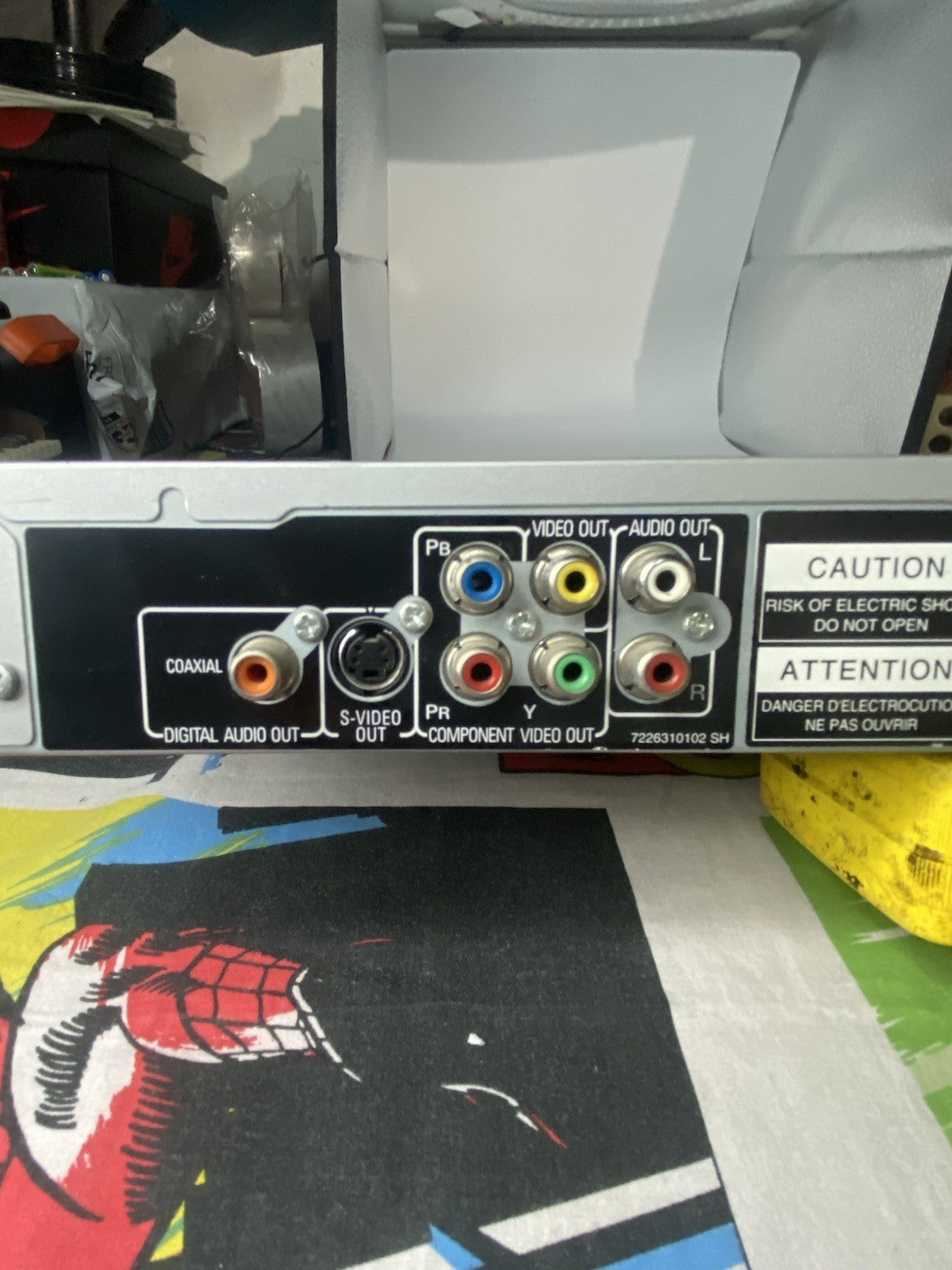 Pioneer DVD PLAYER DV-393 JUST MISSING RCA CABBLE & REMOTE  (TESTED) It Works!