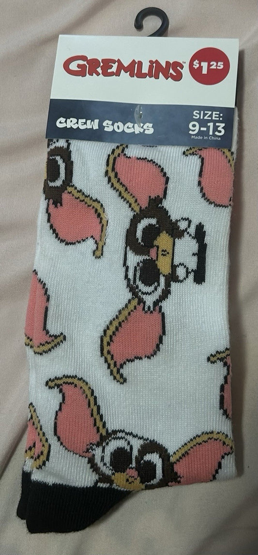 GREMLINS MOVIE GIZMO CREW SOCKS SIZE 9-13
