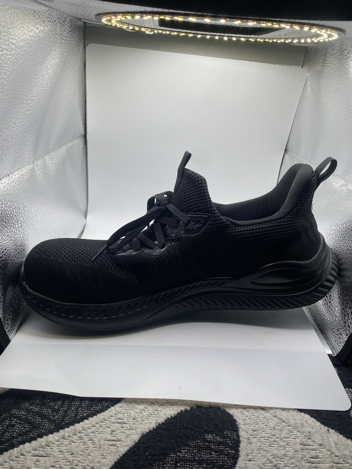 Work Safety Shoes With Steel Stow Size: US 12 / EUR 46 BLACK
