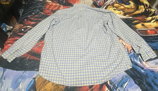Blue and yellow Ralph Lauren button down shirt size: 2XLT #preppy