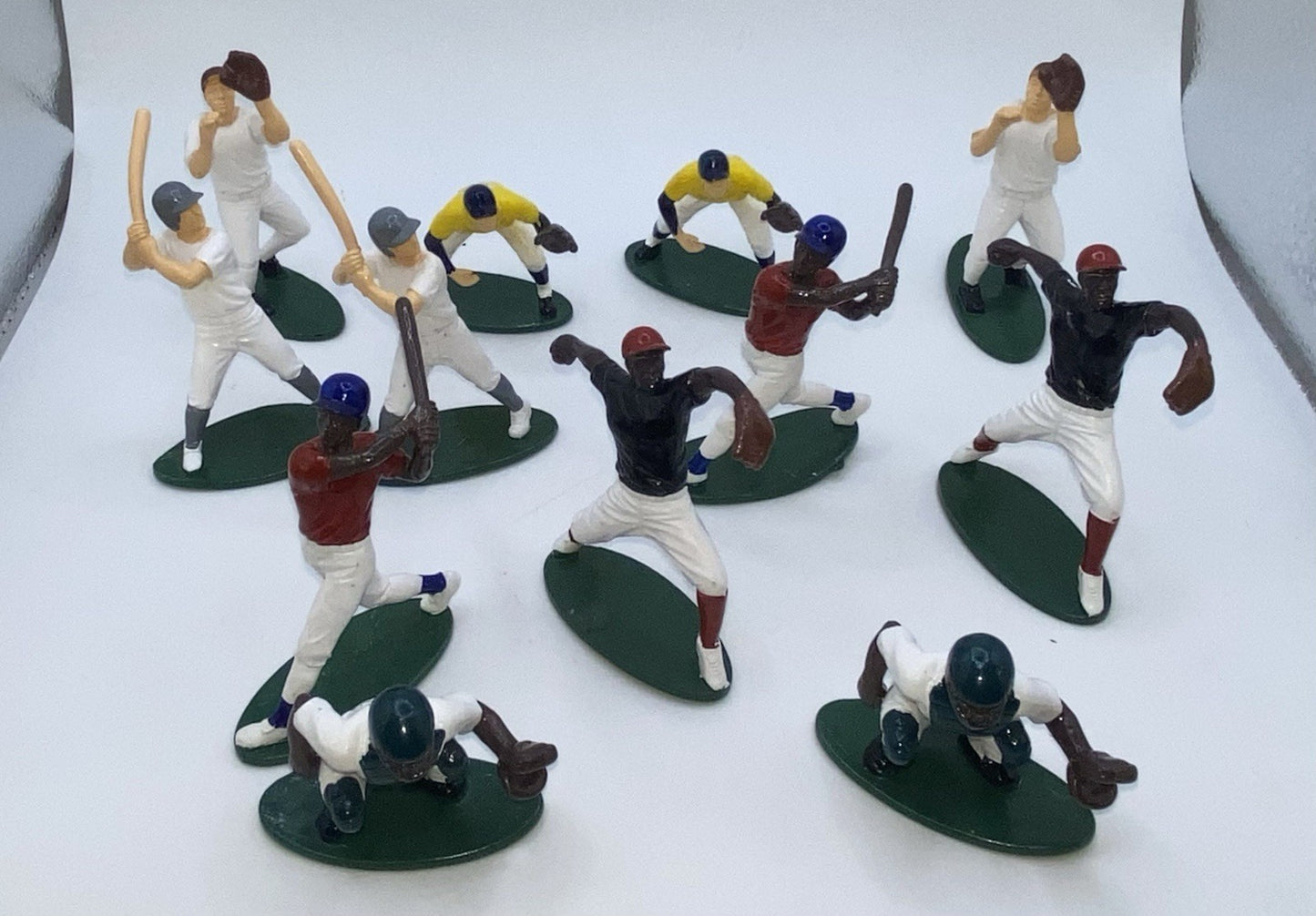 Vintage Lot Of 12 Baseball Players Cake Toppers