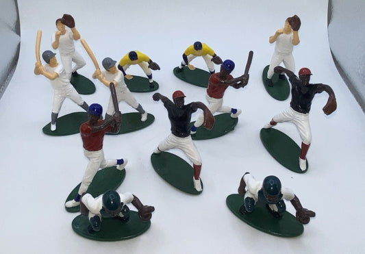 Vintage Lot Of 12 Baseball Players Cake Toppers