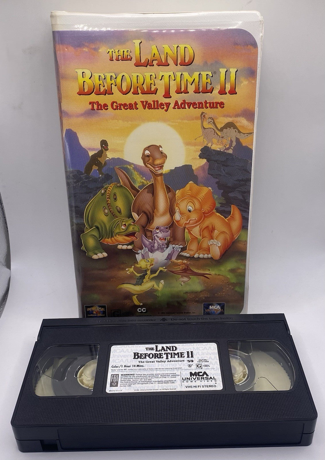 The Land Before Time II: The Great Valley Adventure (VHS, 1994, Clamshell)