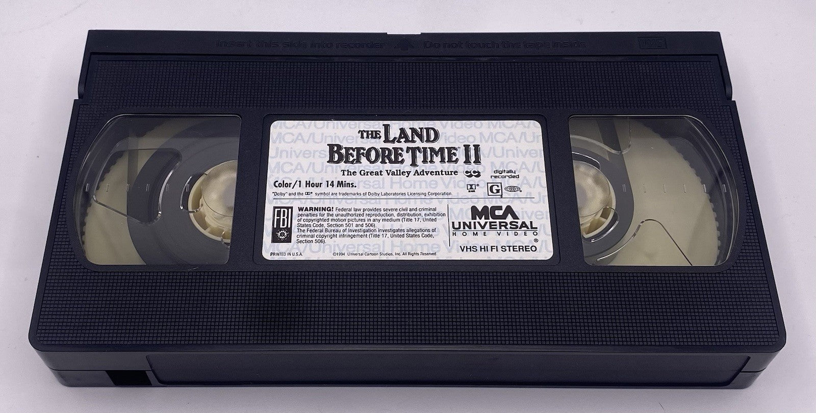 The Land Before Time II: The Great Valley Adventure (VHS, 1994, Clamshell)