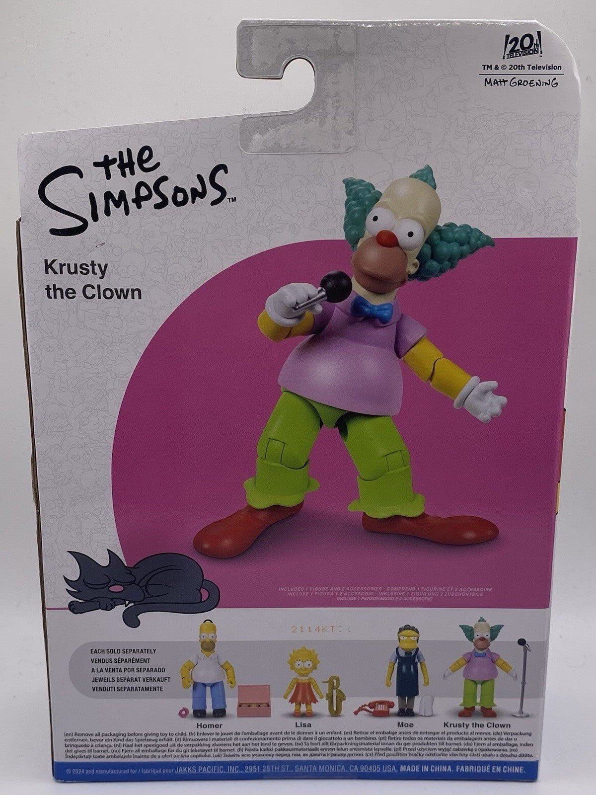 Jakks - The Simpsons 5 inch Action Figure Krusty the Clown ~NEW
