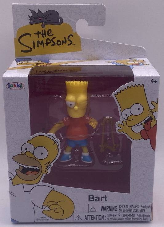 NEW Jakks Pacific 17538 The Simpsons BART 2.5 Inch Tall Action Figure Wave 2