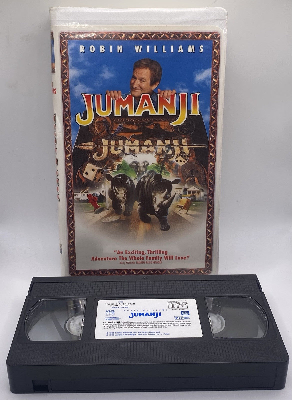Jumanji (VHS, 1996, With Clam Shell Case)
