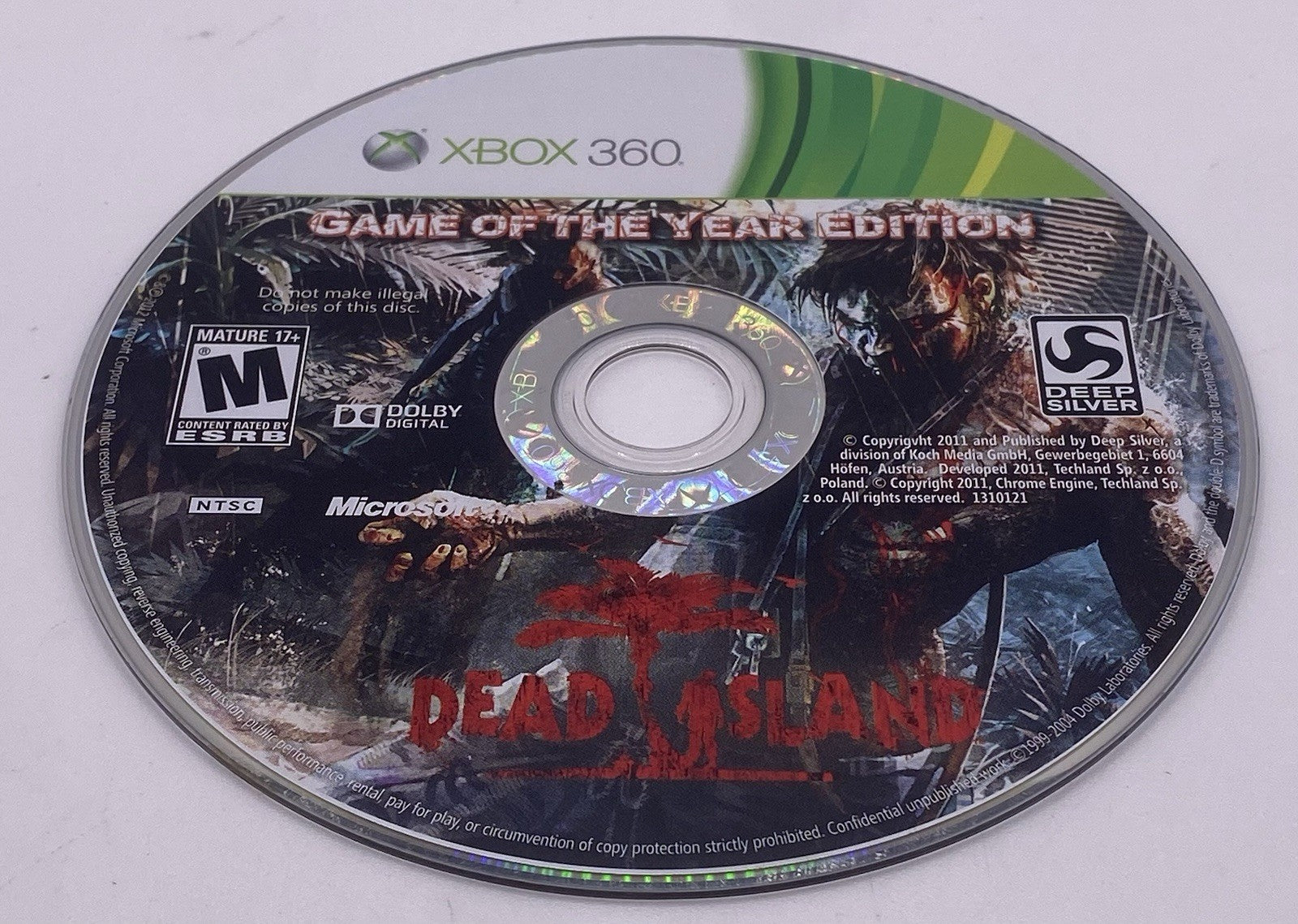 Dead Island -- Game of the Year Edition (Microsoft Xbox 360, 2012)(tested)