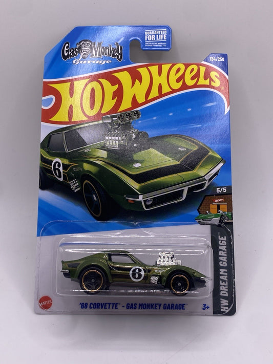 HOT WHEELS 68 Corvette-Gas Monkey Garage 1/64 HOT WHEELS DREAM GARAGE