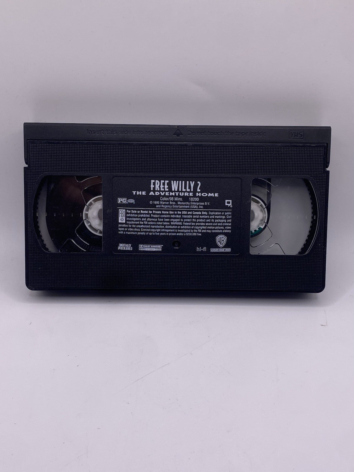 Free Willy 2: The Adventure Home (VHS, 1995, Clam Shell)