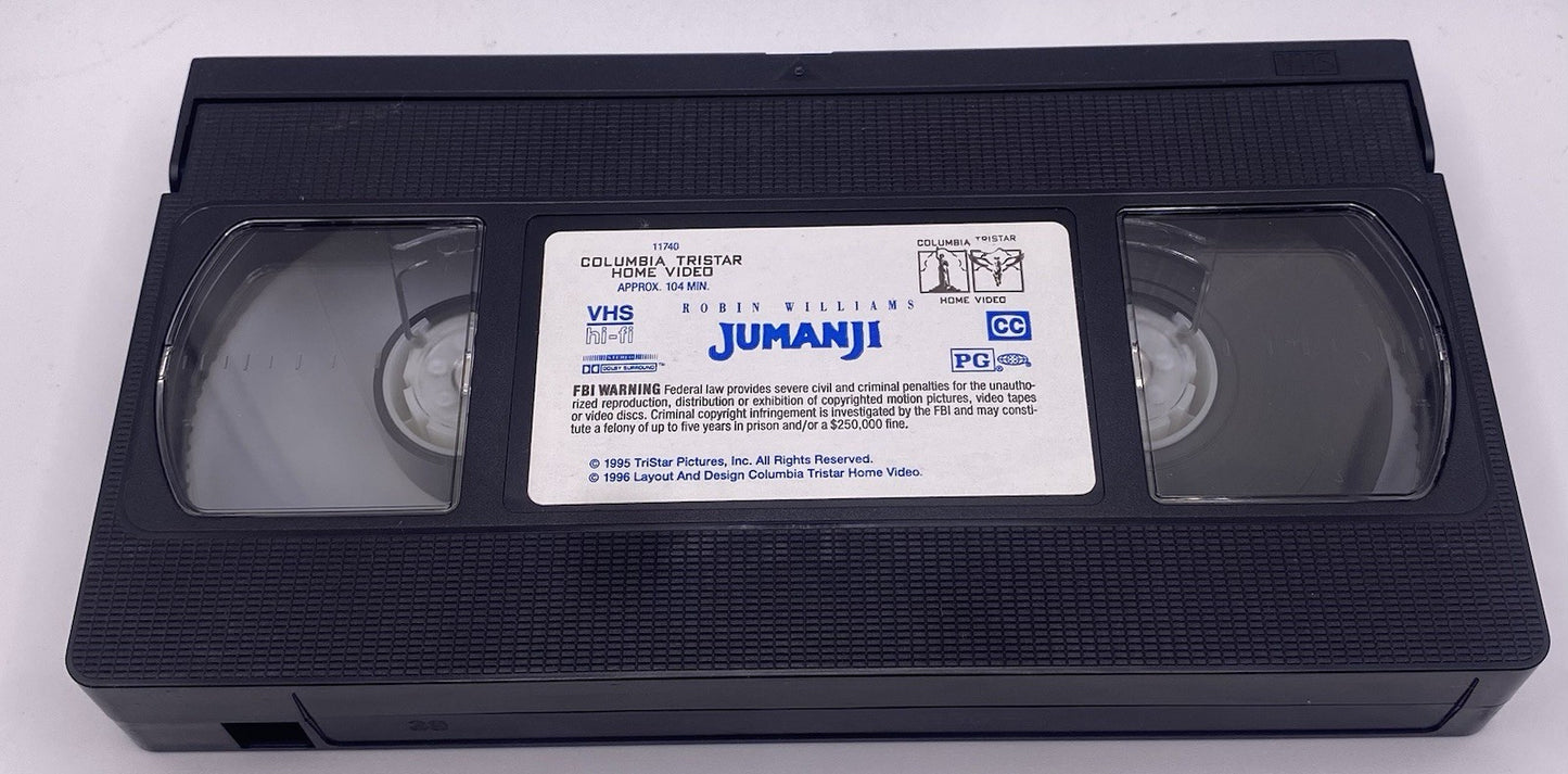 Jumanji (VHS, 1996, With Clam Shell Case)