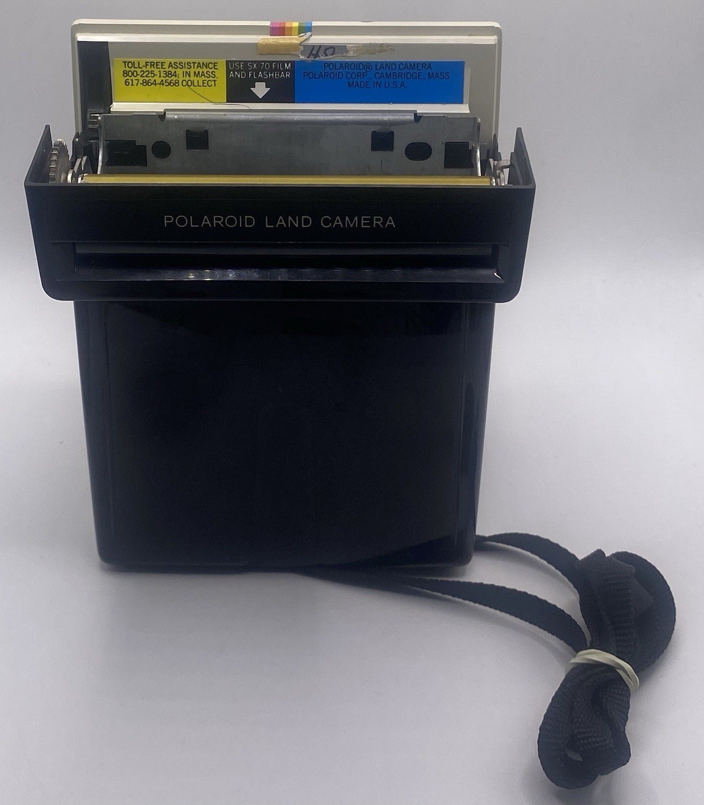 Vintage 1970s Original Polaroid SX-70 OneStep White Rainbow Stripe  (UNTESTED)