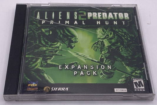 Alien Versus Predator 2 Primal Hunt Expansion Pack Pc Cd-ROM Video Game Mature 