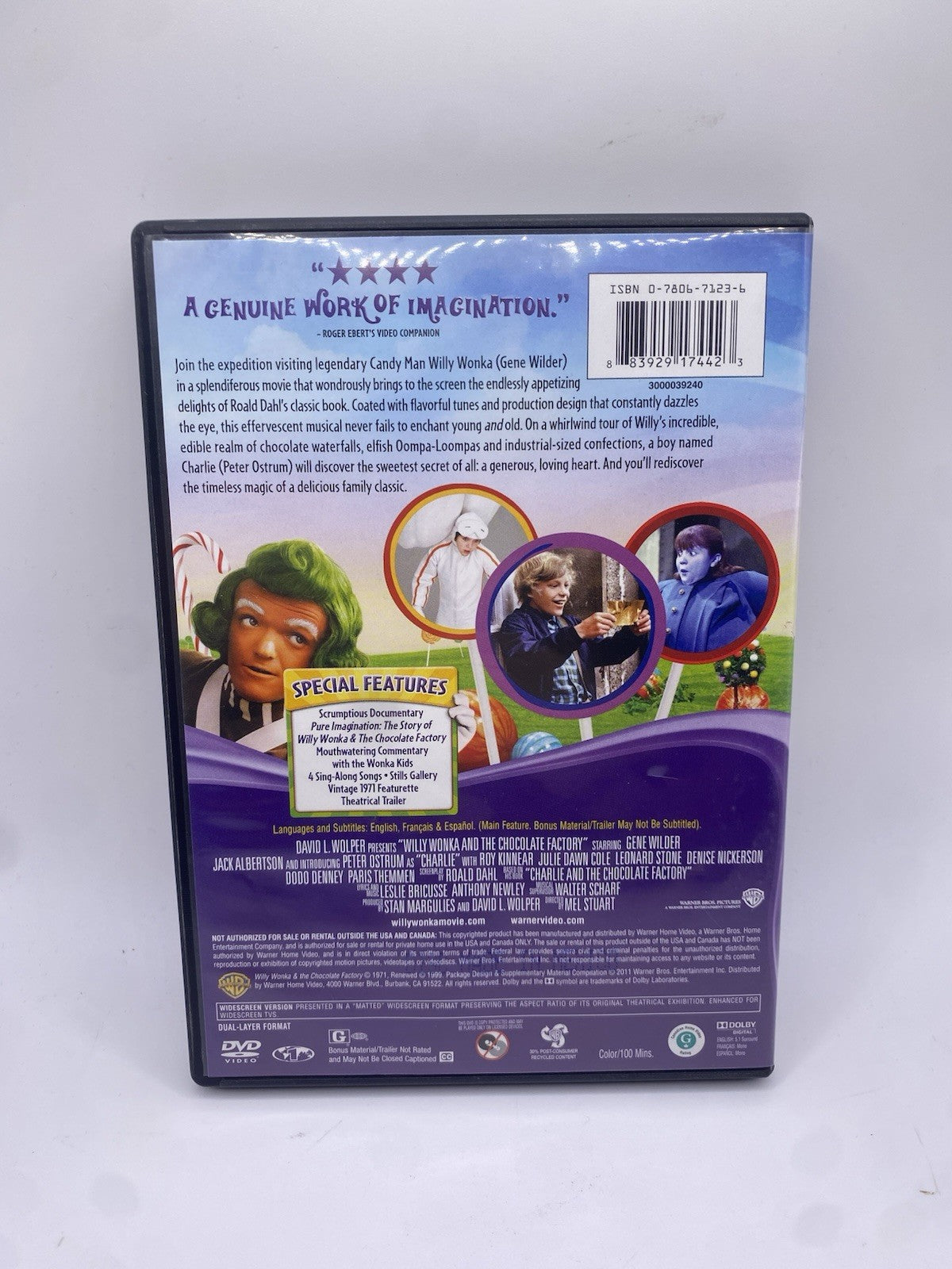 Willy Wonka & the Chocolate Factory (DVD, 1971)