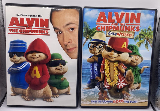 BUNDLE PACK Of 2 DVD (Alvin and the Chipmunks & Chipwrecked)