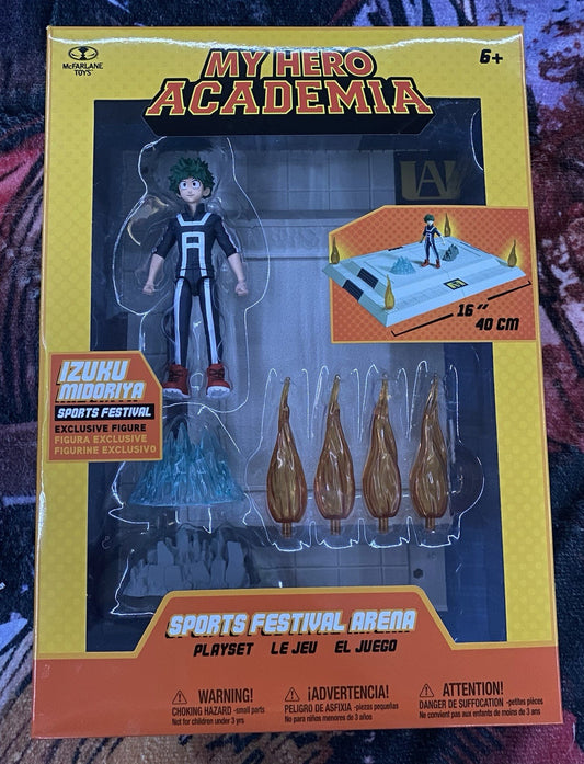 McFarlane My Hero Academia Sports Festival Arena and Izuku Midoriya Playset NIB