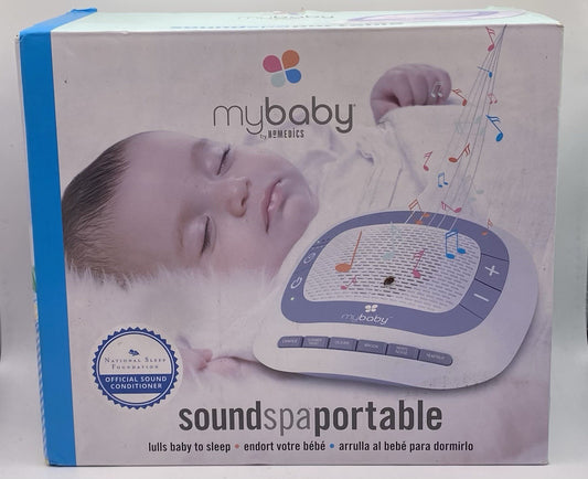 HoMedics MyBaby White Noise Machine, 6 Soothing Lullabies for Newborns C6