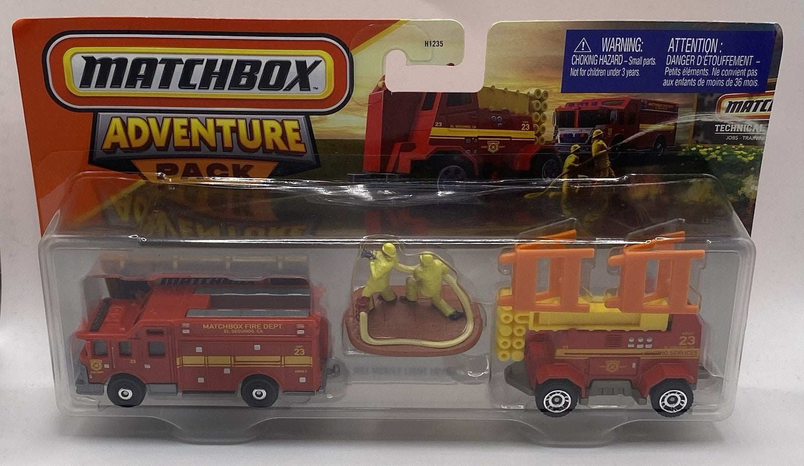 Lot Of 2 Matchbox Aventure: (RAPIDS RESCUE & HAZARD SQUAD)