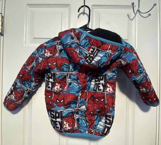 Red & blue Spiderman puffer jacket size: 3T