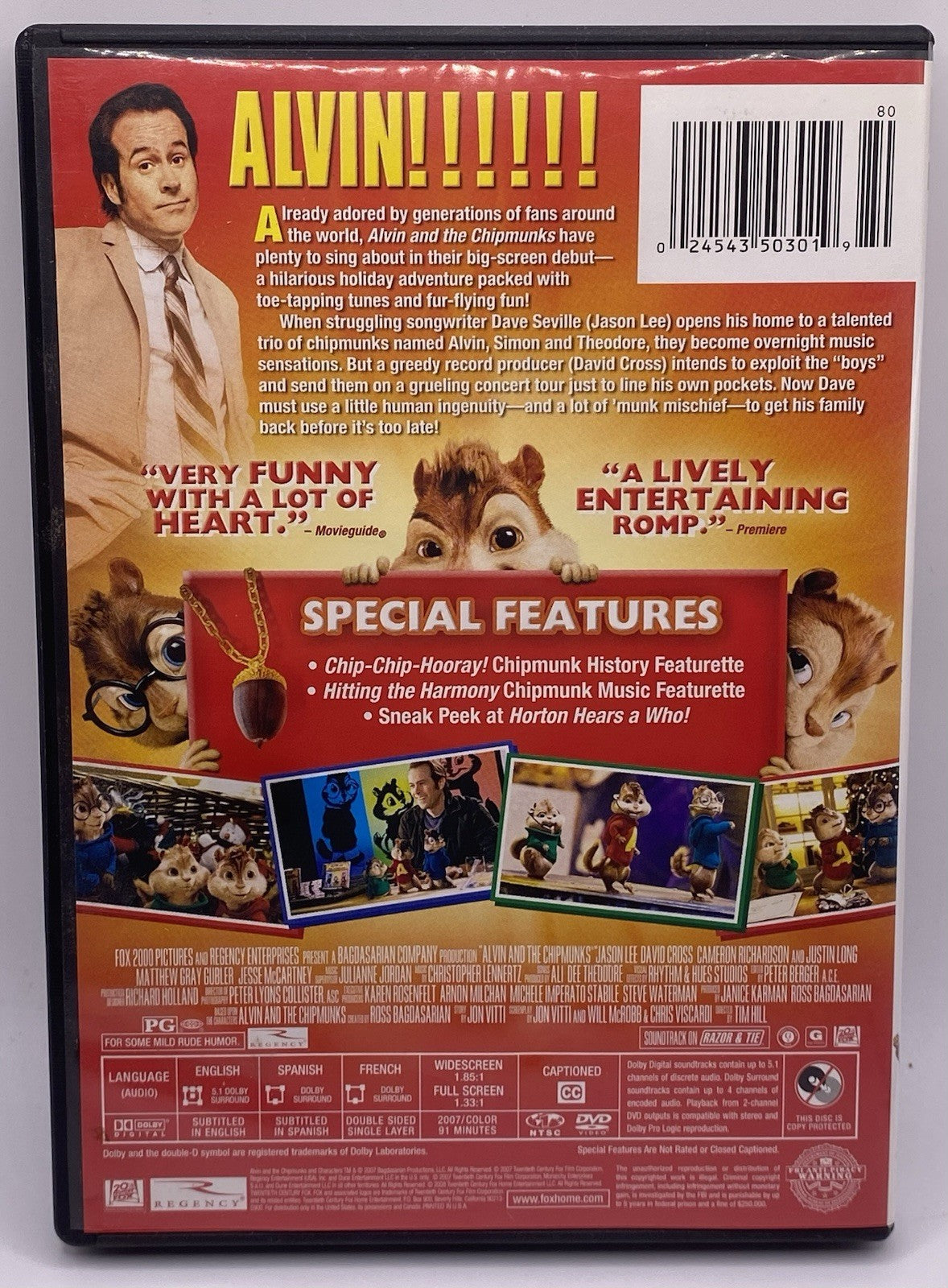BUNDLE PACK Of 2 DVD (Alvin and the Chipmunks & Chipwrecked)