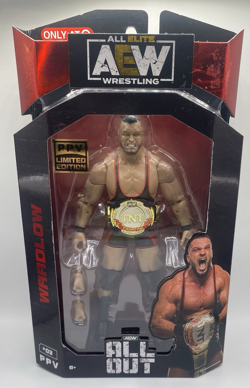 AEW Wrestling All Out WARDLOW Figure #03 PPV Limited Edition Target Exclusive!