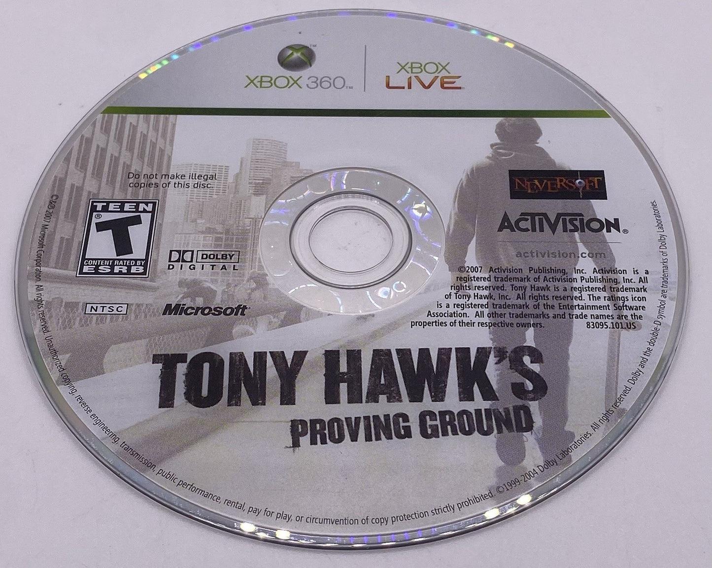 Tony Hawk's Proving Ground (Microsoft Xbox 360, 2007)(tested)