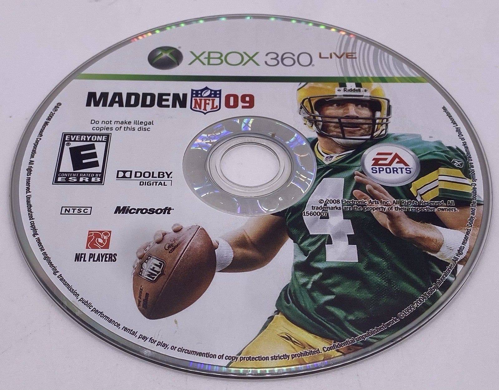 Madden NFL 09 (Microsoft Xbox 360, 2008)(tested)
