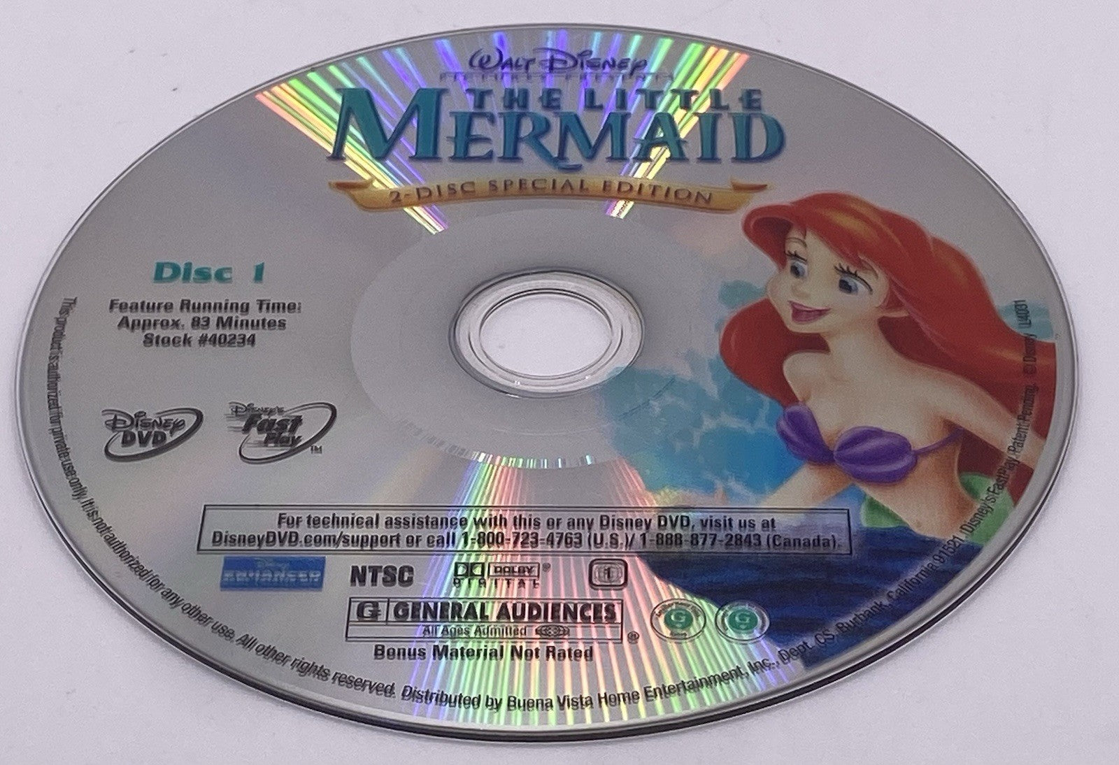 The Little Mermaid (DVD, 2006, 2-Disc Set, Platinum Edition)