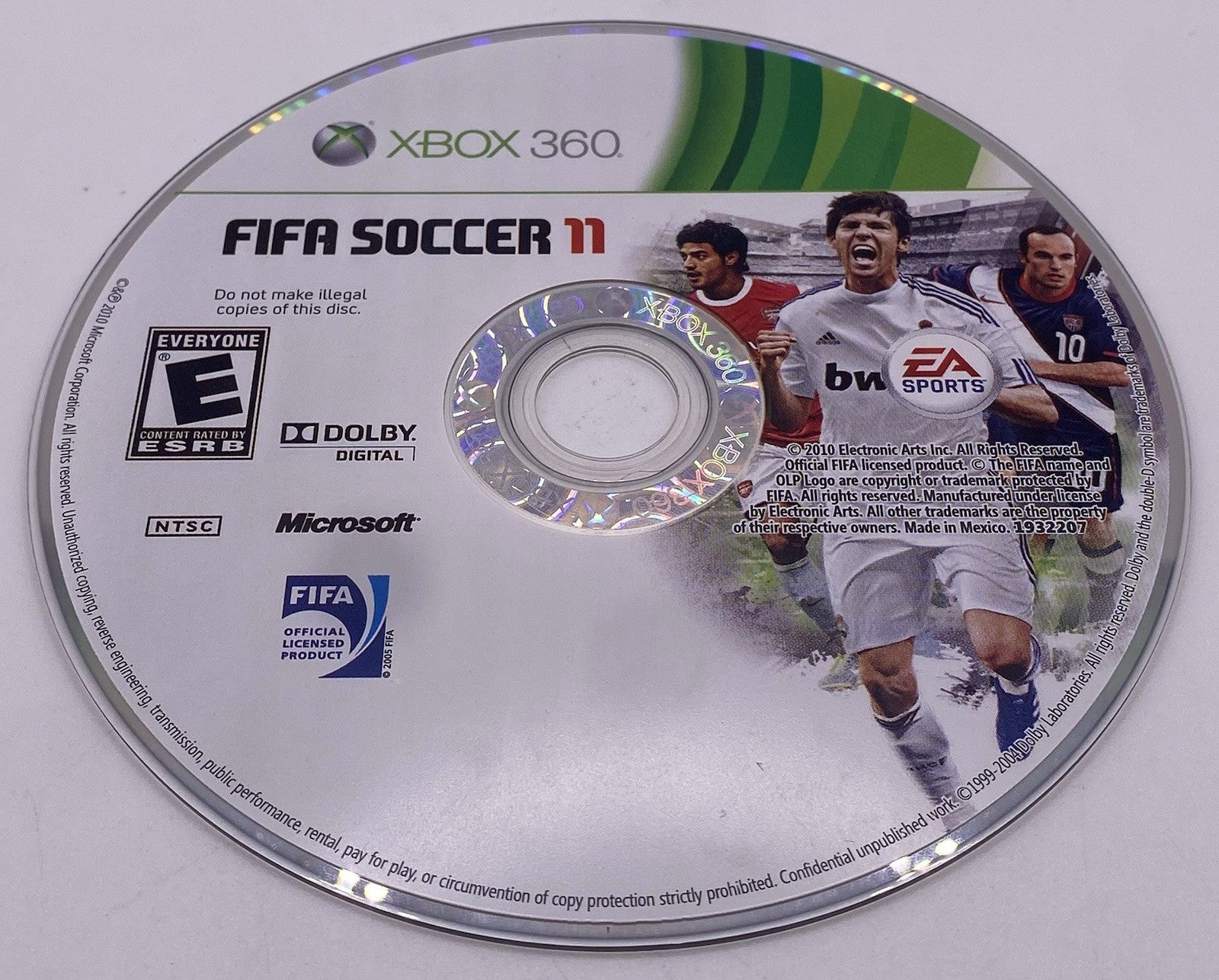 FIFA Soccer 11 (Microsoft Xbox 360, 2010)(tested)
