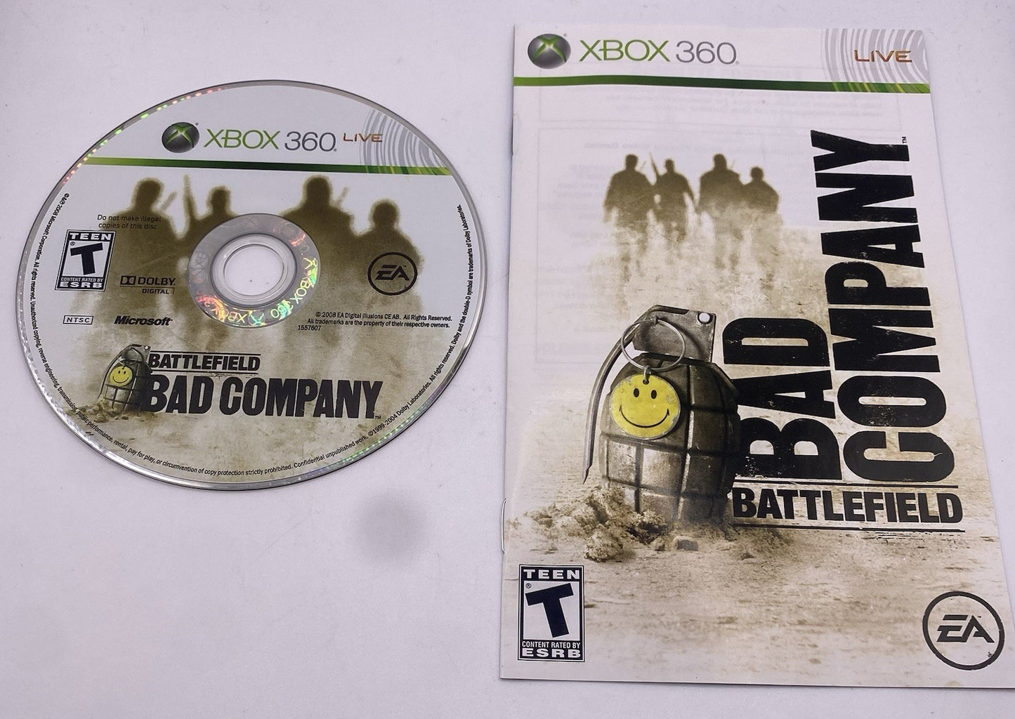Bundle Of 4 Pack Xbox 360 Battlefield Bad Company 1&2 , Battlefield 3&4 (tested)