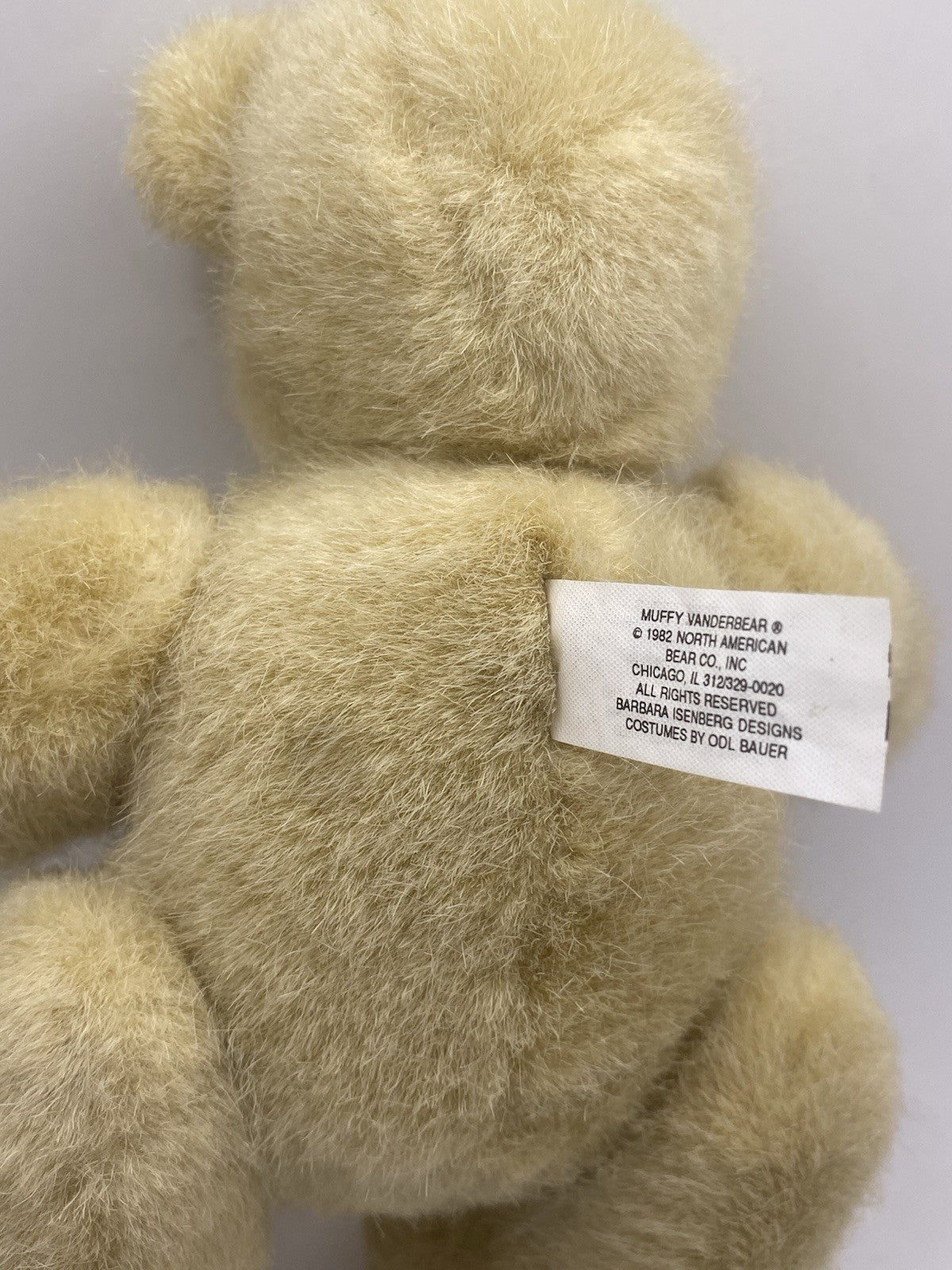 North American Bear Co. Fuzzy Vanderbear Jointed Posable 1982 12"