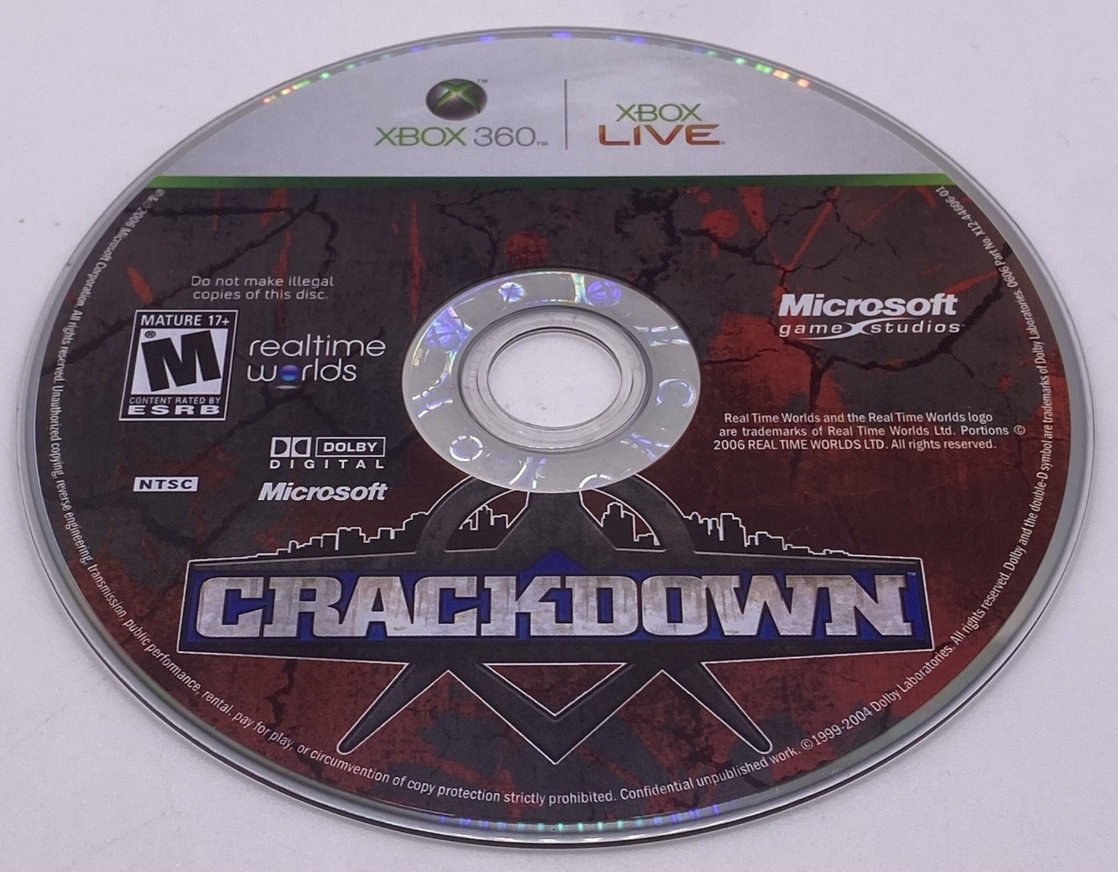 Crackdown (Microsoft Xbox 360, 2007)(tested)