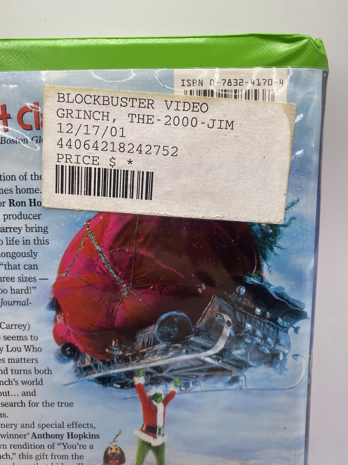 Grinch (2000) (VHS, 2000)
