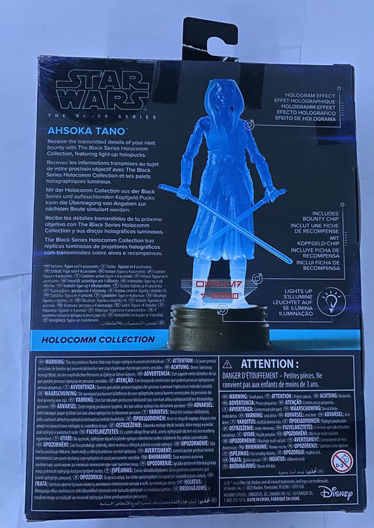 Star Wars The Black Series Ahsoka Tano 6" Figure Holocomm Collection New in Box