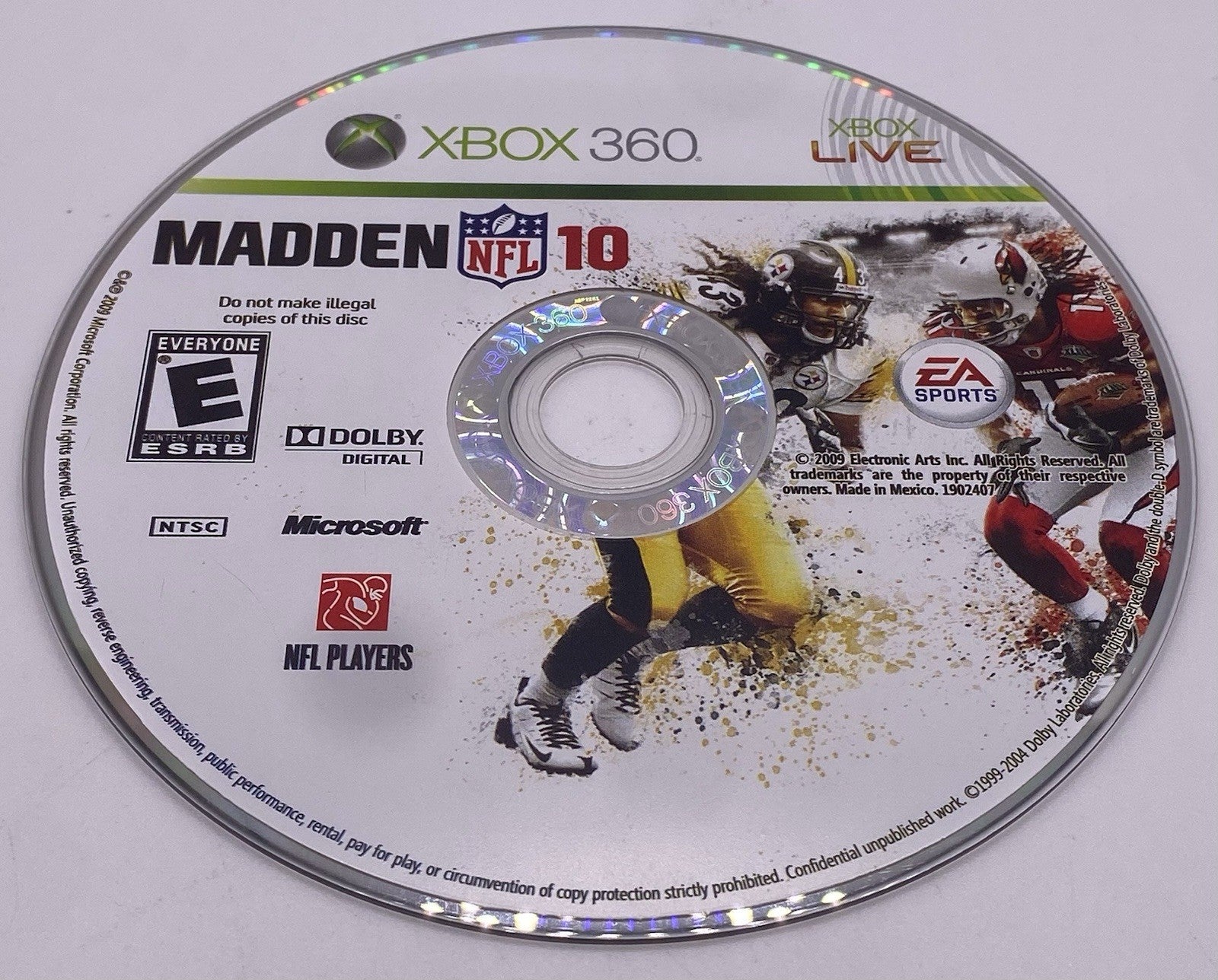 Madden NFL 10 (Microsoft Xbox 360, 2009)(tested)