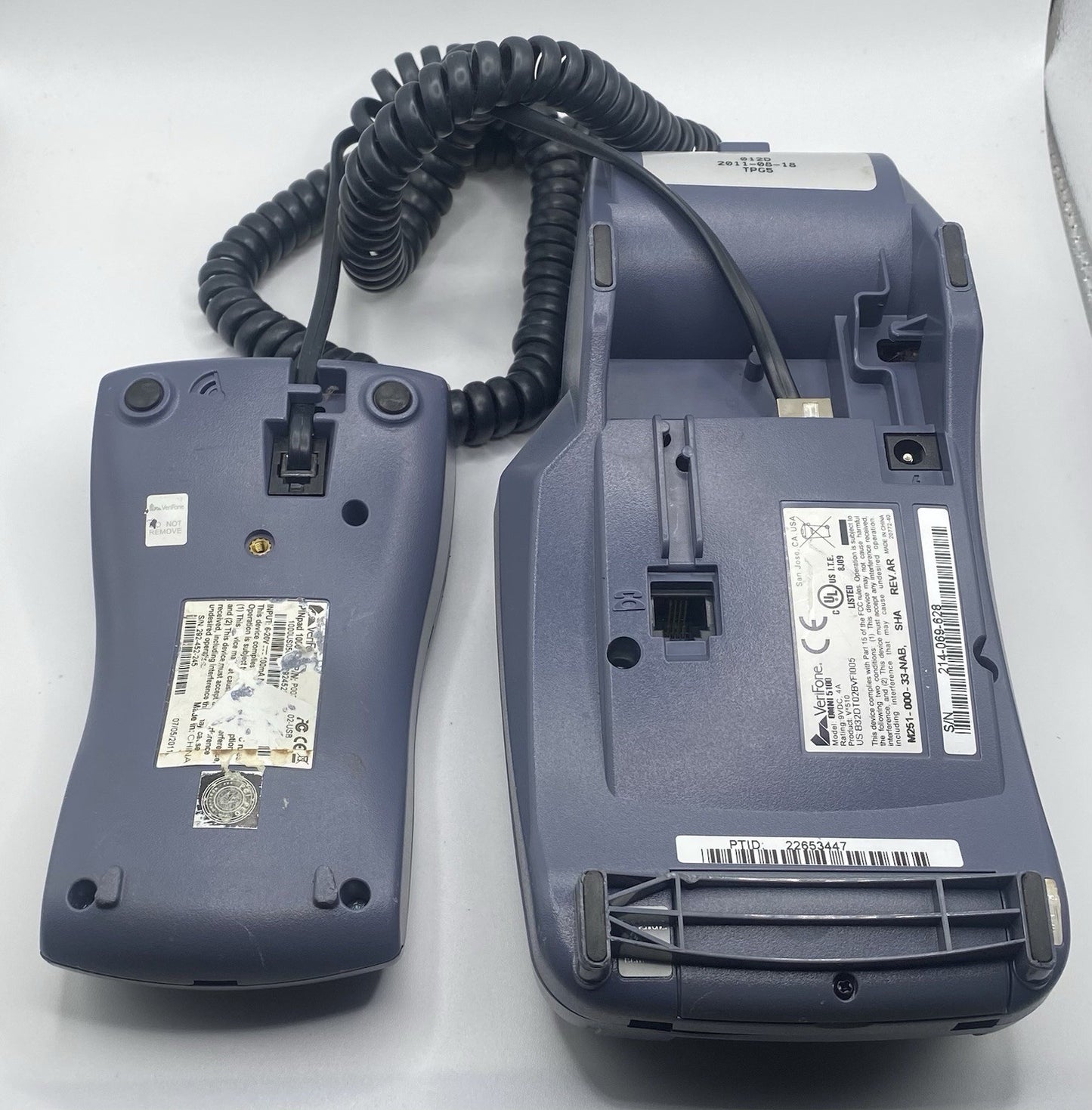 Verifone Omni 5100 3meg Dial Credit Card Terminal Just Missing Power Cable