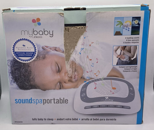 HoMedics MyBaby White Noise Machine, 6 Soothing Lullabies for Newborns C6