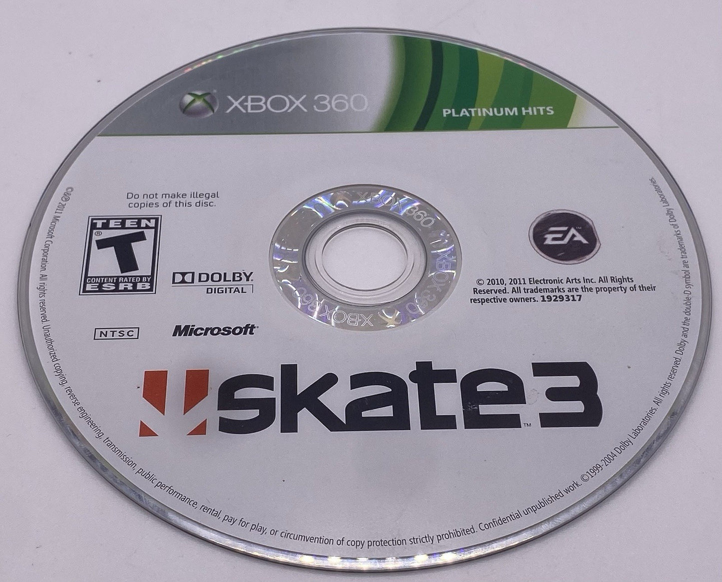 Skate 3 (Xbox 360, 2010)(tested)