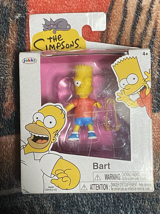 NEW Jakks Pacific 17538 The Simpsons BART 2.5 Inch Tall Action Figure Wave 2
