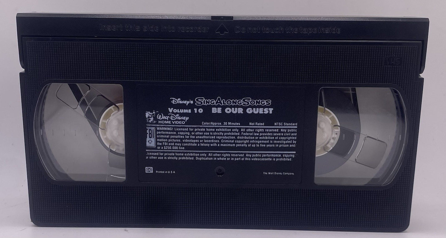 Disneys Sing Along Songs - Beauty and the Beast: Be Our Guest (VHS, 1992) TESTED