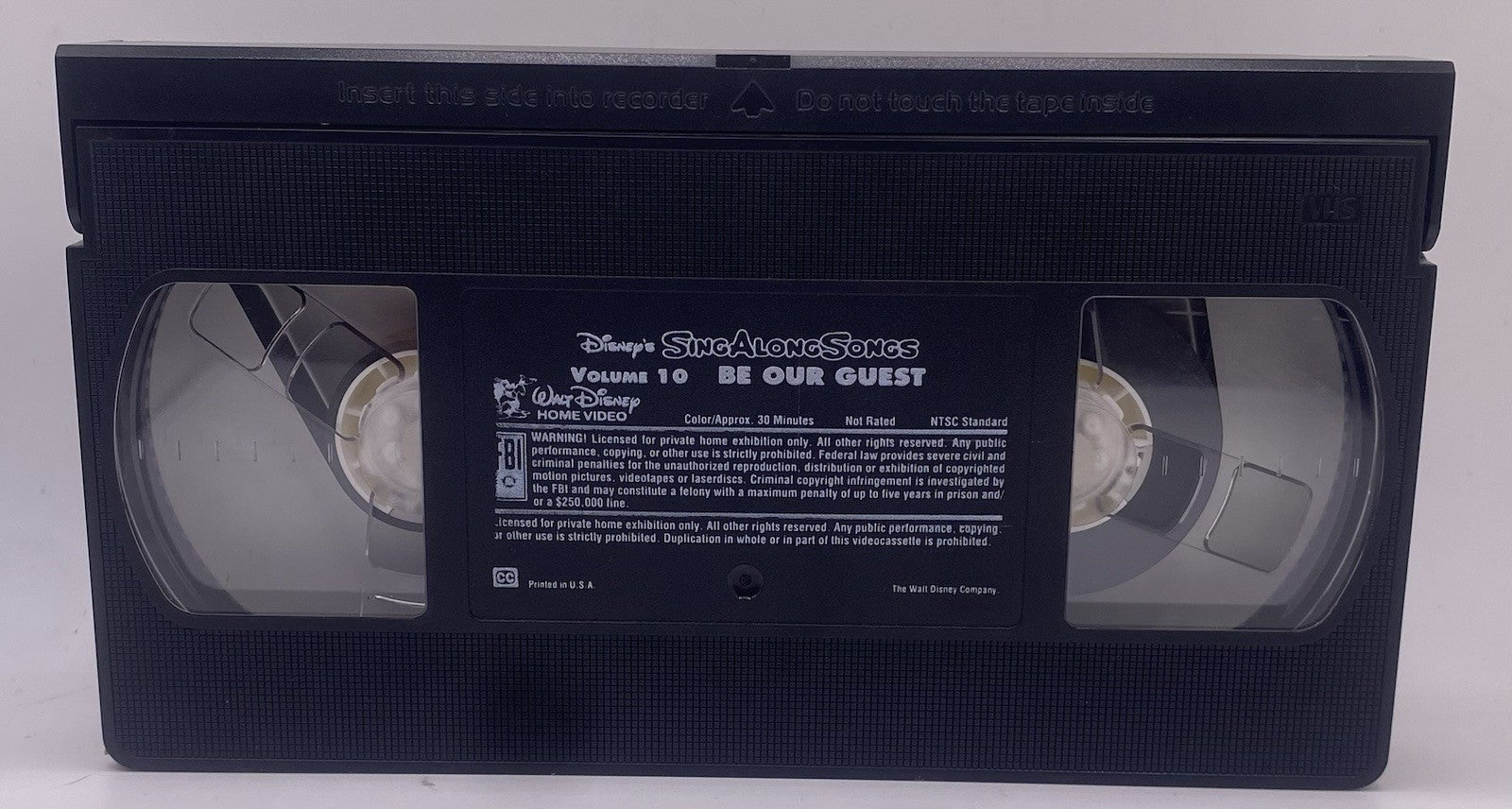 Disneys Sing Along Songs - Beauty and the Beast: Be Our Guest (VHS, 1992) TESTED