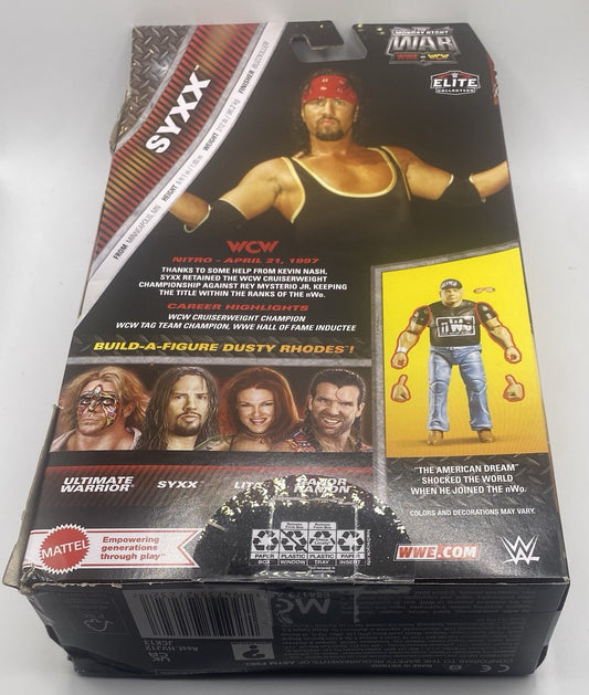 WWE Elite WCW/WWF Monday Night War Series 5 SYXX Figure New w/ BAF Piece NWO