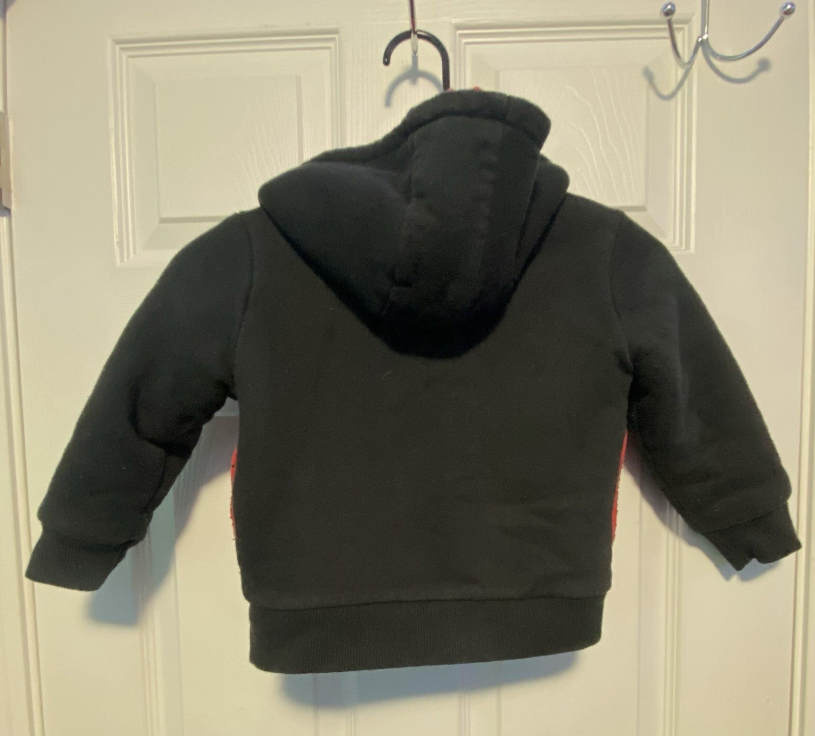 Red and black Marvel Spiderman jacket size: 3T 